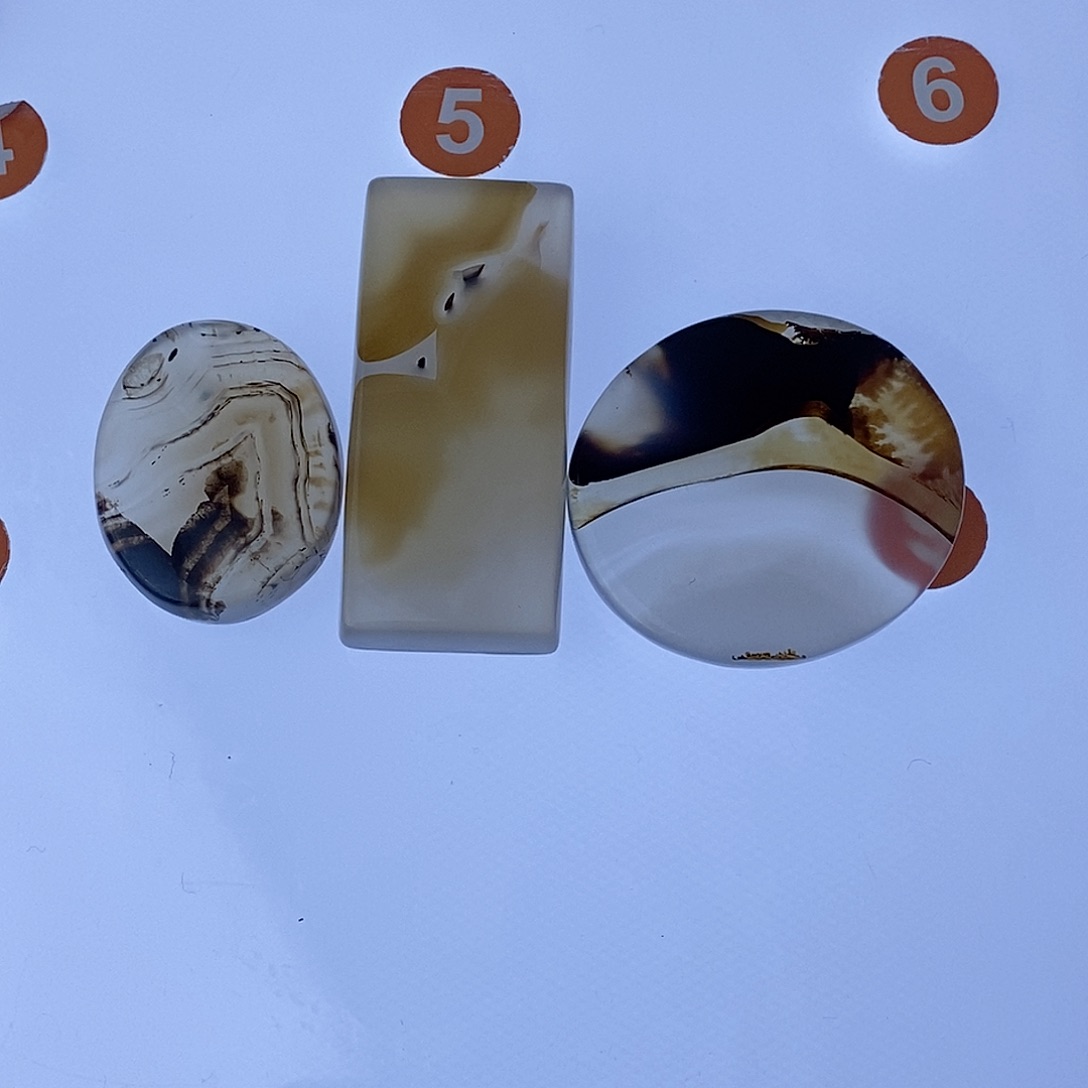 玛瑙/玉髓珠宝半成品未镶嵌石***饼