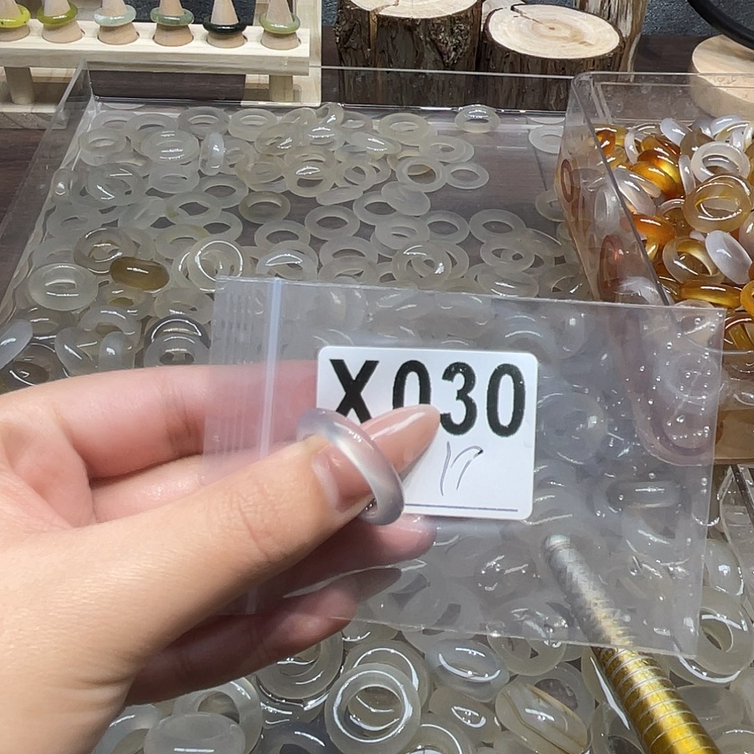 玛瑙/玉髓未镶嵌戒指030