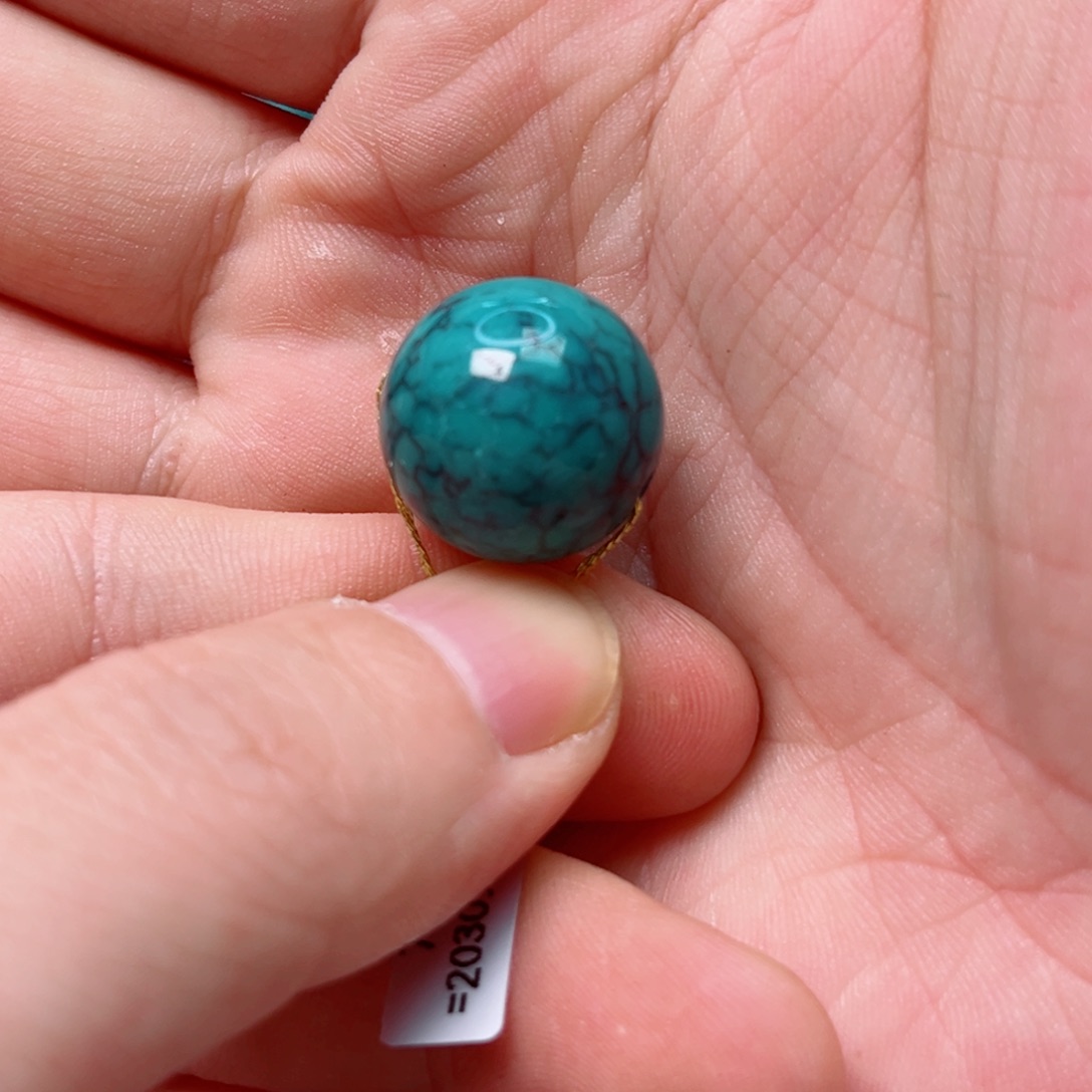绿松石17.2圆珠未镶嵌