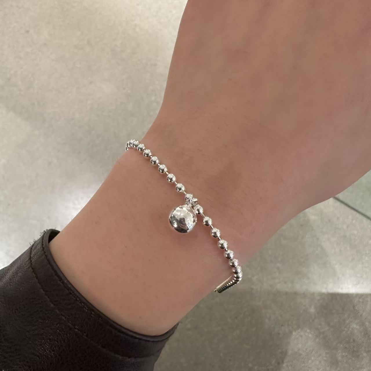 925银仿珍珠手链 0519A06 TJ韩国女装韩国直播代购925银珠手链