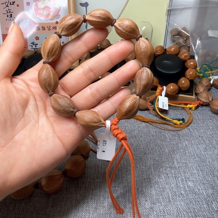 橄榄核手串/手链梅林铁核16.25