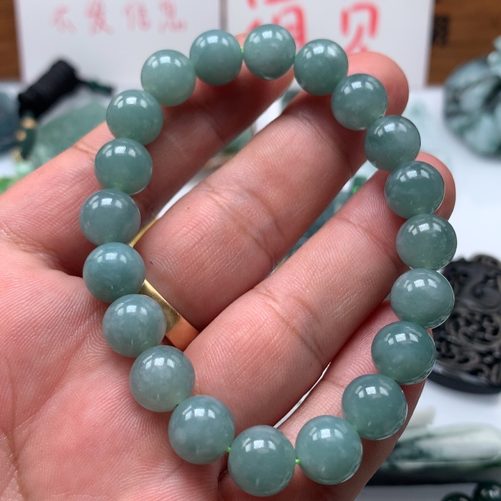 翡翠颈饰未镶嵌保真天然a货翡翠