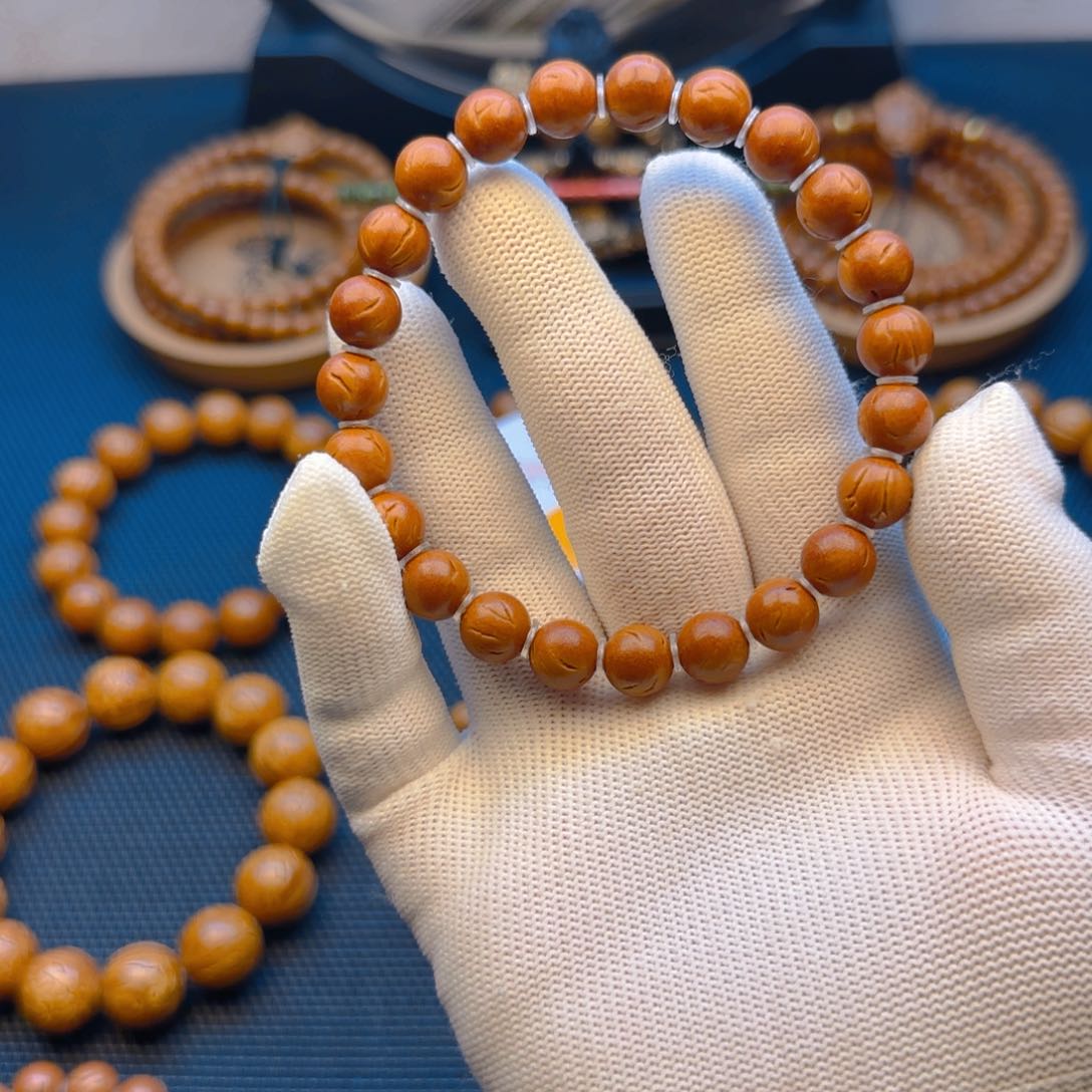 桃核手串9尺寸龙纹桃核福利