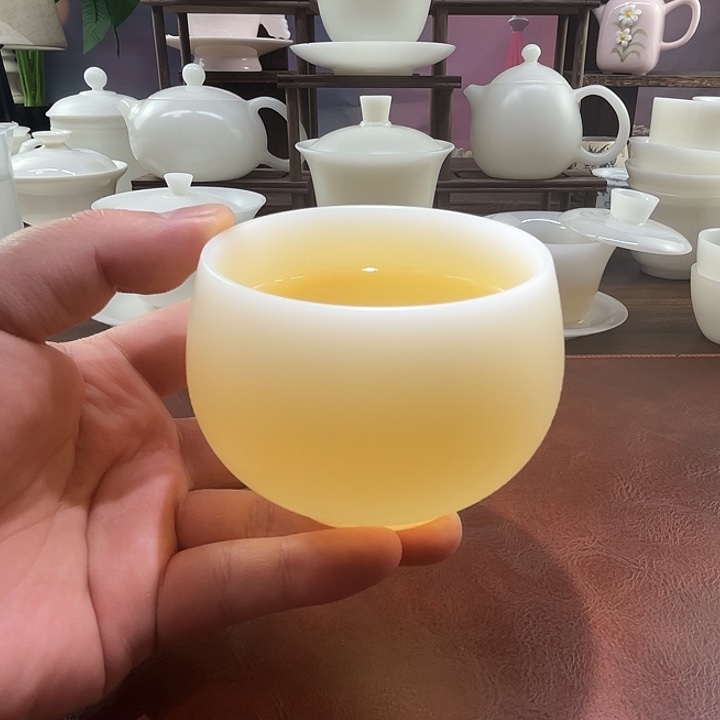 隐唐窑系列/璞玉素烧170ml罗汉主人杯