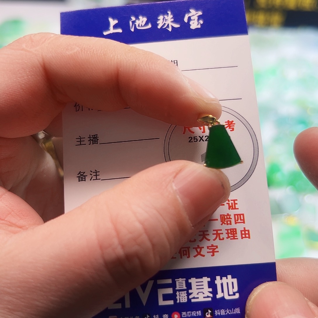 翡翠颈饰18K金镶嵌l*李翡翠