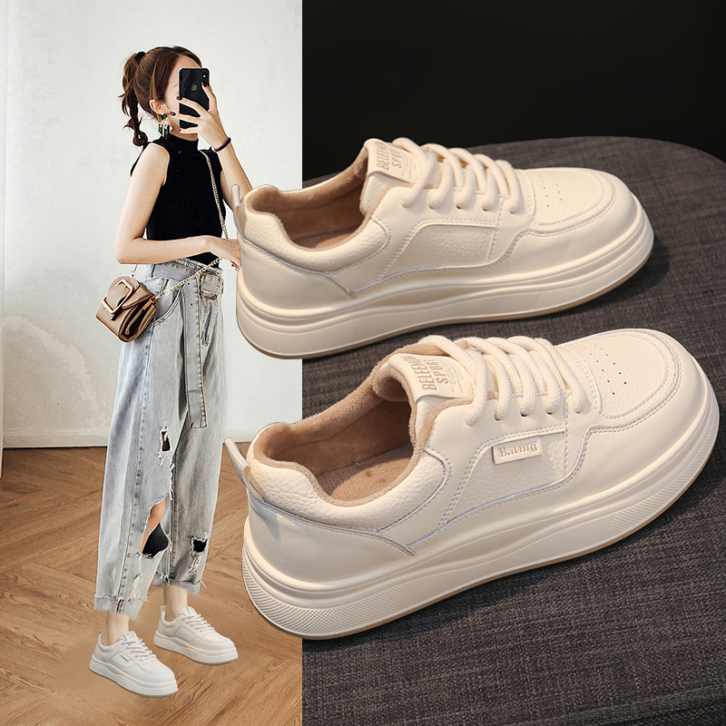 【有单有绒】板鞋女款2025新款爆款秋季百搭小白鞋学生休闲运动鞋女