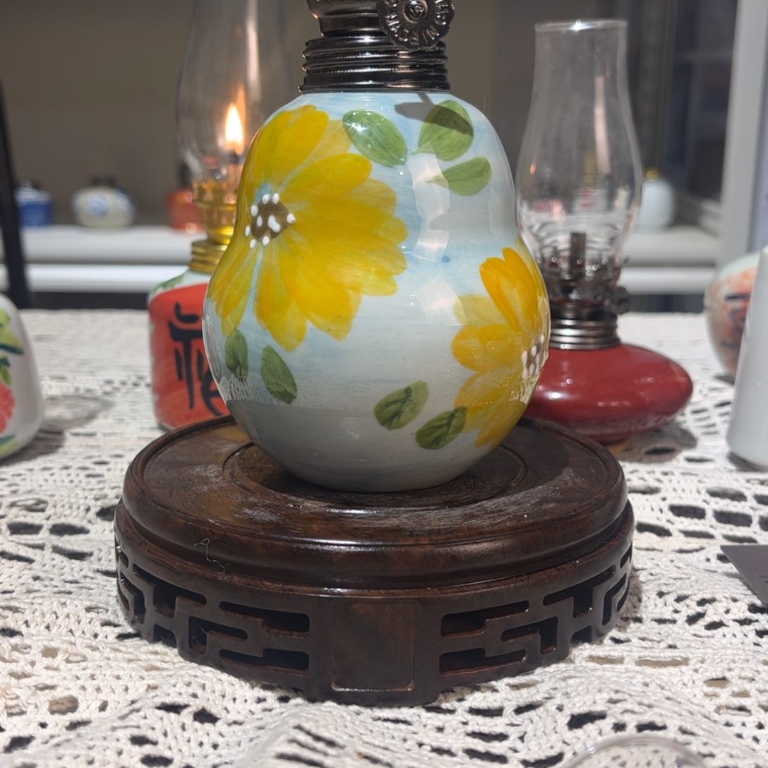 摆件景德镇陶瓷手工香薰灯