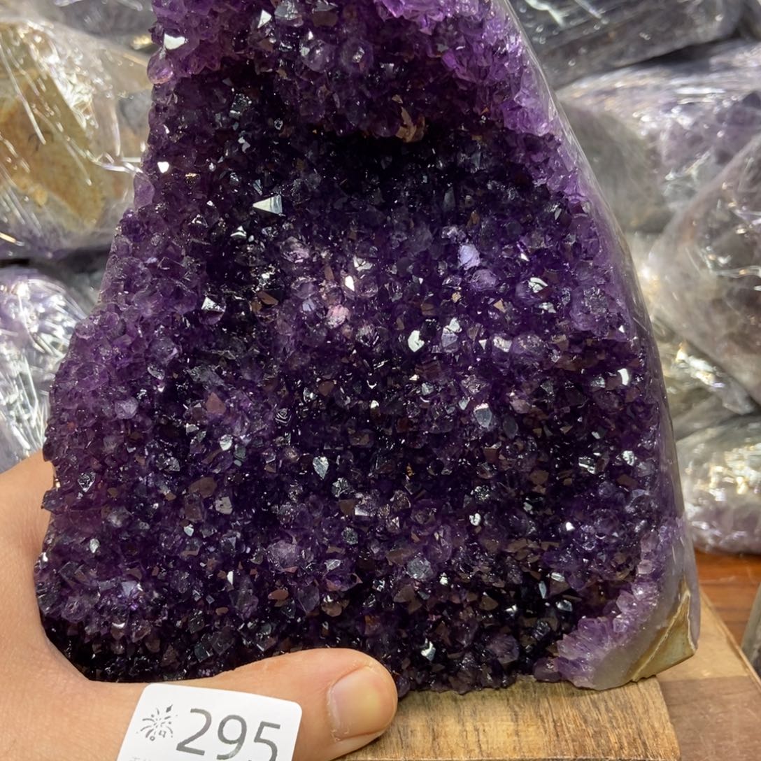 天然水晶摆件未镶嵌紫晶