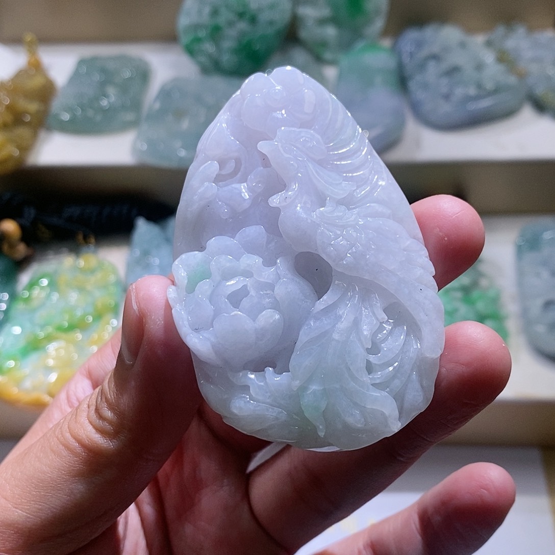 【闪购商品】翡翠颈饰未镶嵌凤凰