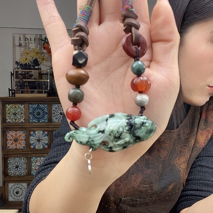 翡翠项链未镶嵌项链