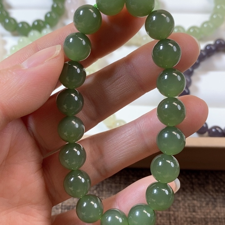 和田玉手串未镶嵌