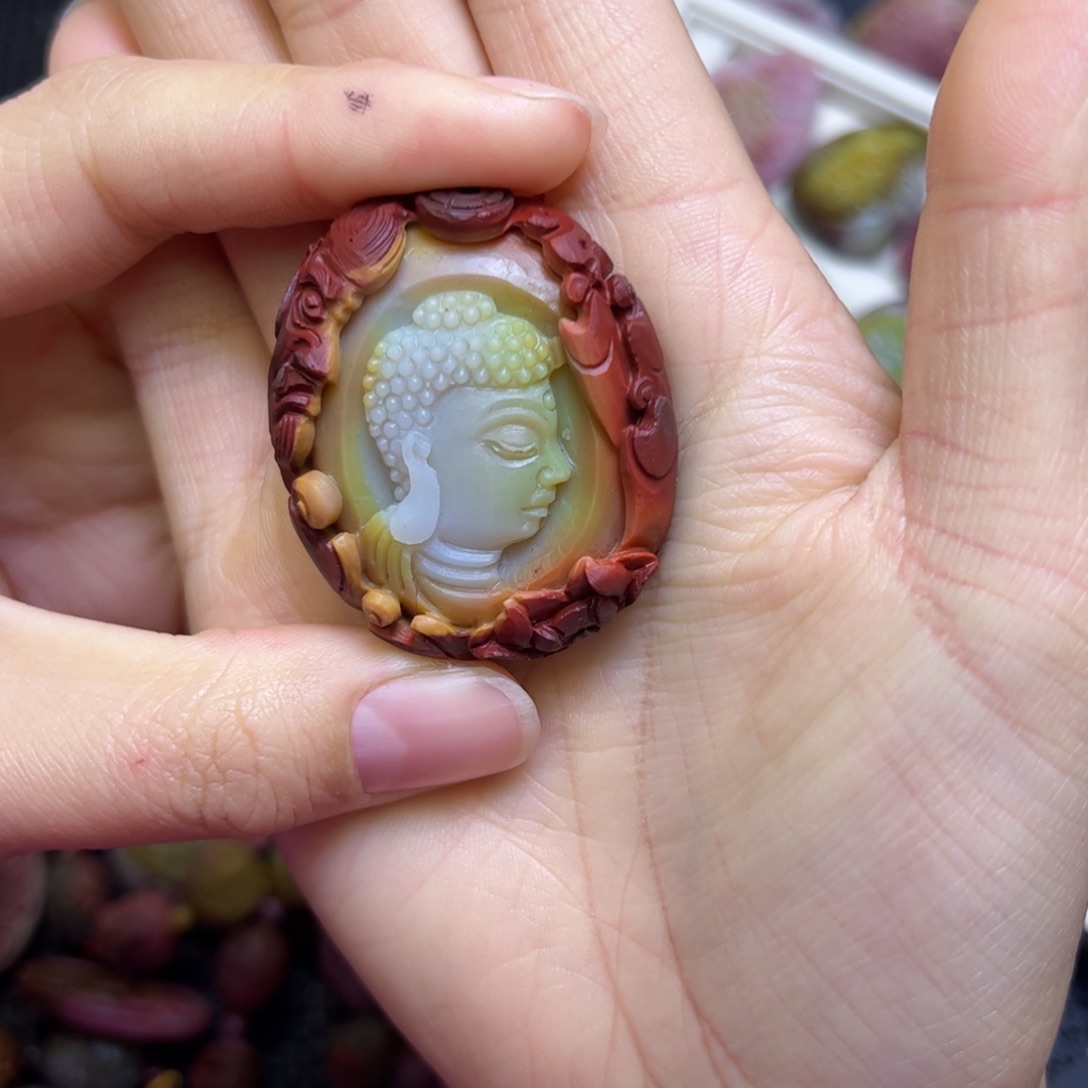 玛瑙/玉髓吊坠未镶嵌真**味定制