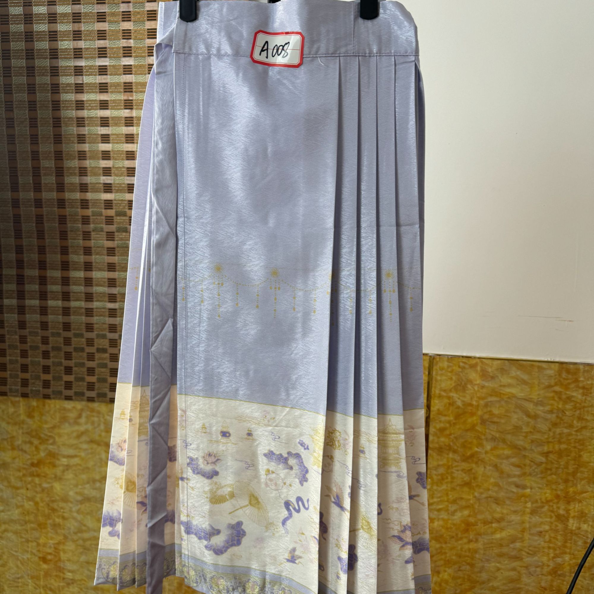 A008 香芋紫儿童马面裙