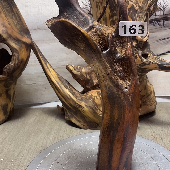 鱿***丝木直播间木质摆件