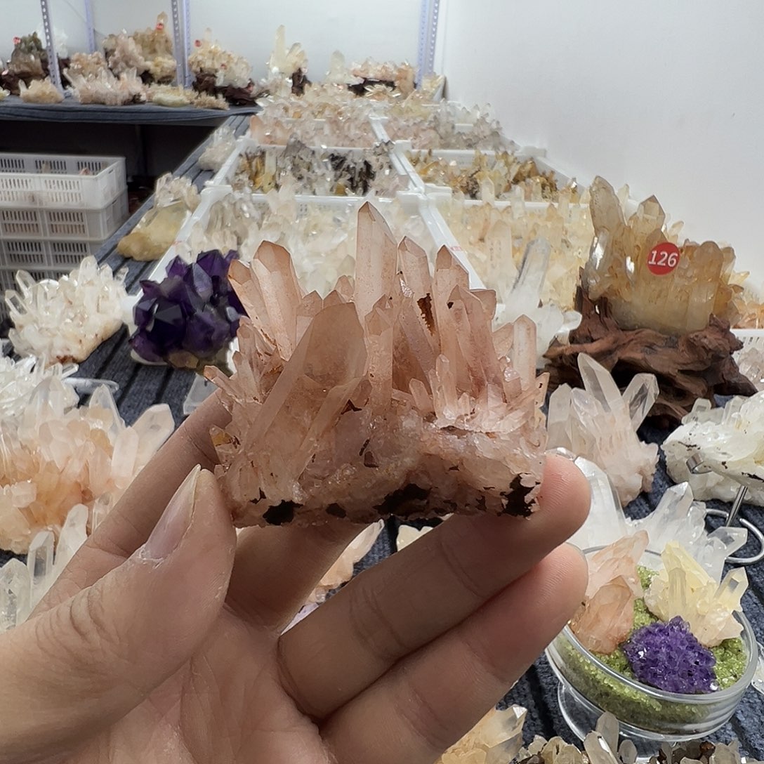 水晶珠宝半成品银S925镶嵌