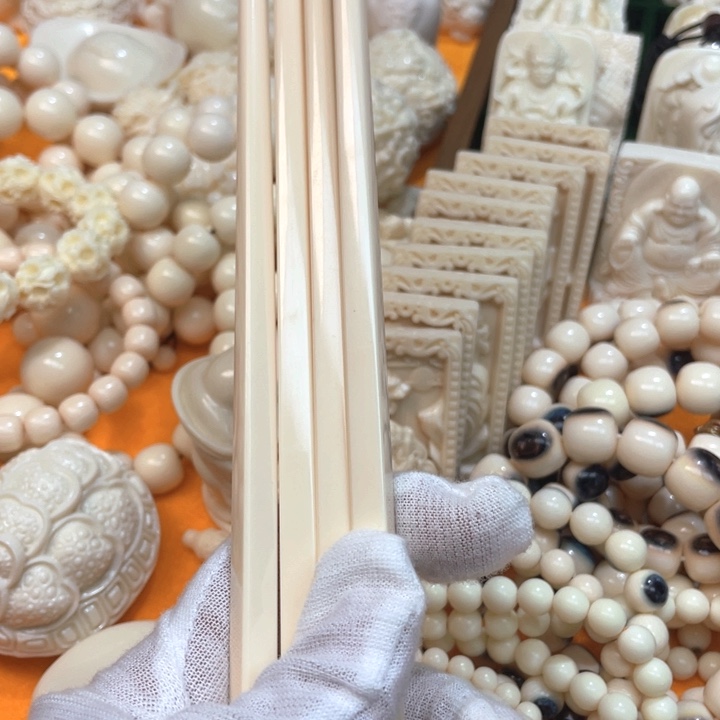 玛***⁶猛犸象牙手串/手链/手镯筷子