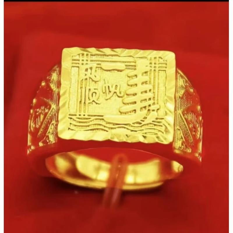 合金戒指 [2025新款]一帆风顺戒指男士时尚经典霸气不掉色