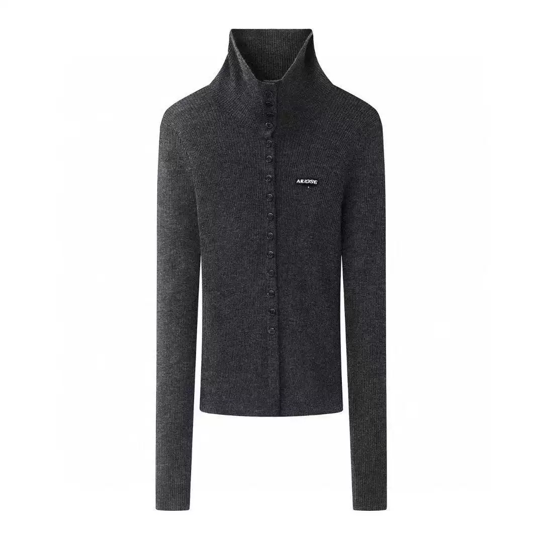 现货2025秋冬新款百搭显瘦羊毛针织毛衫上衣开衫女804111