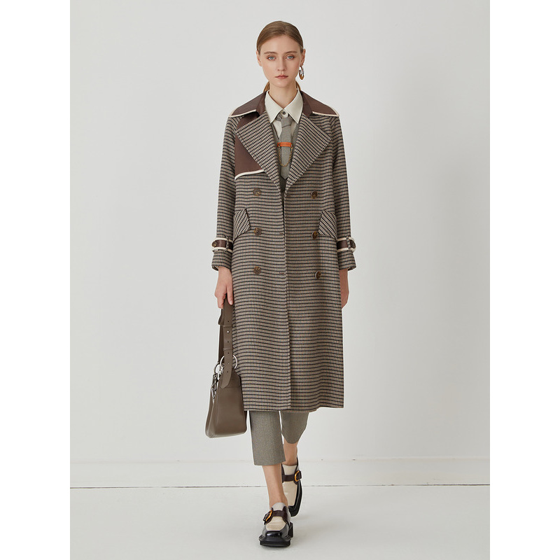 【九月】莱芙艾迪儿格纹大衣外套1D4D65070