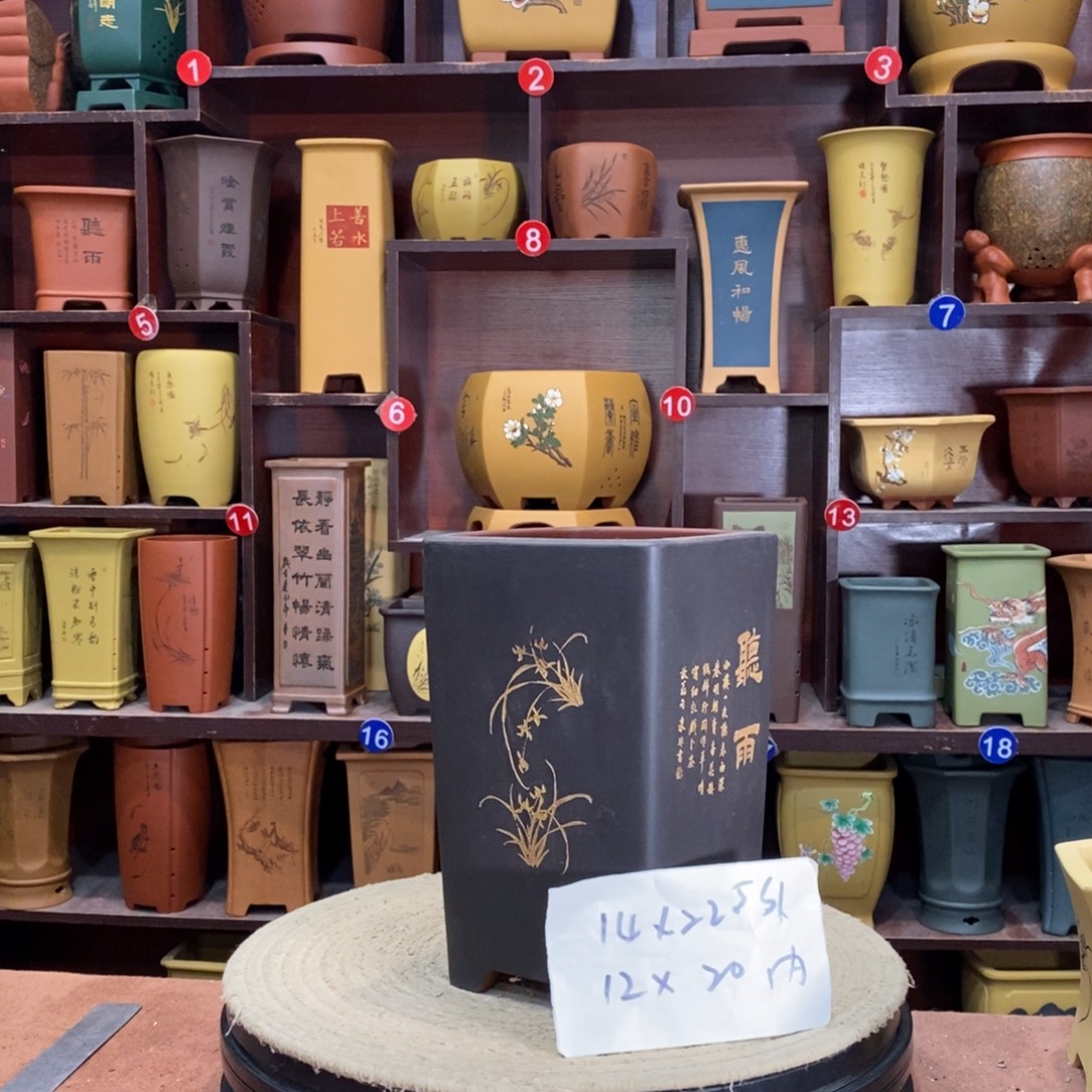 紫砂艺术紫砂花盆