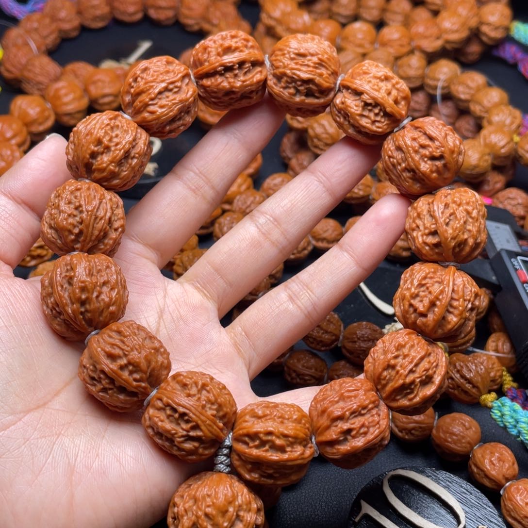 文玩核桃手串钱**多火焰纹111