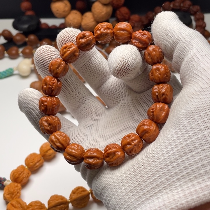 d***h文玩核桃手串小核桃手串小赤龙不退换