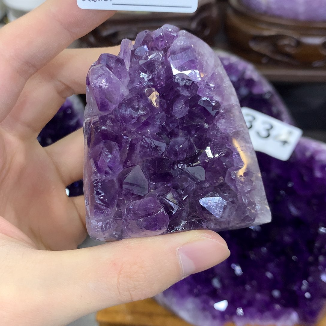 紫晶珠宝半成品未镶嵌376