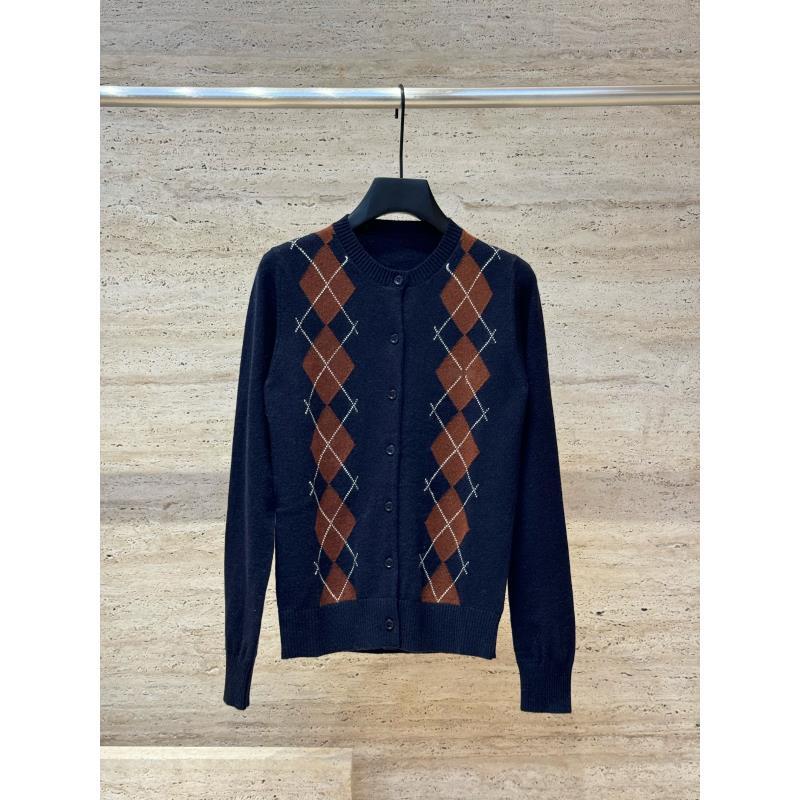 【Xenia】提花长袖秋冬常规款圆领针织女装毛针织衫毛开衫