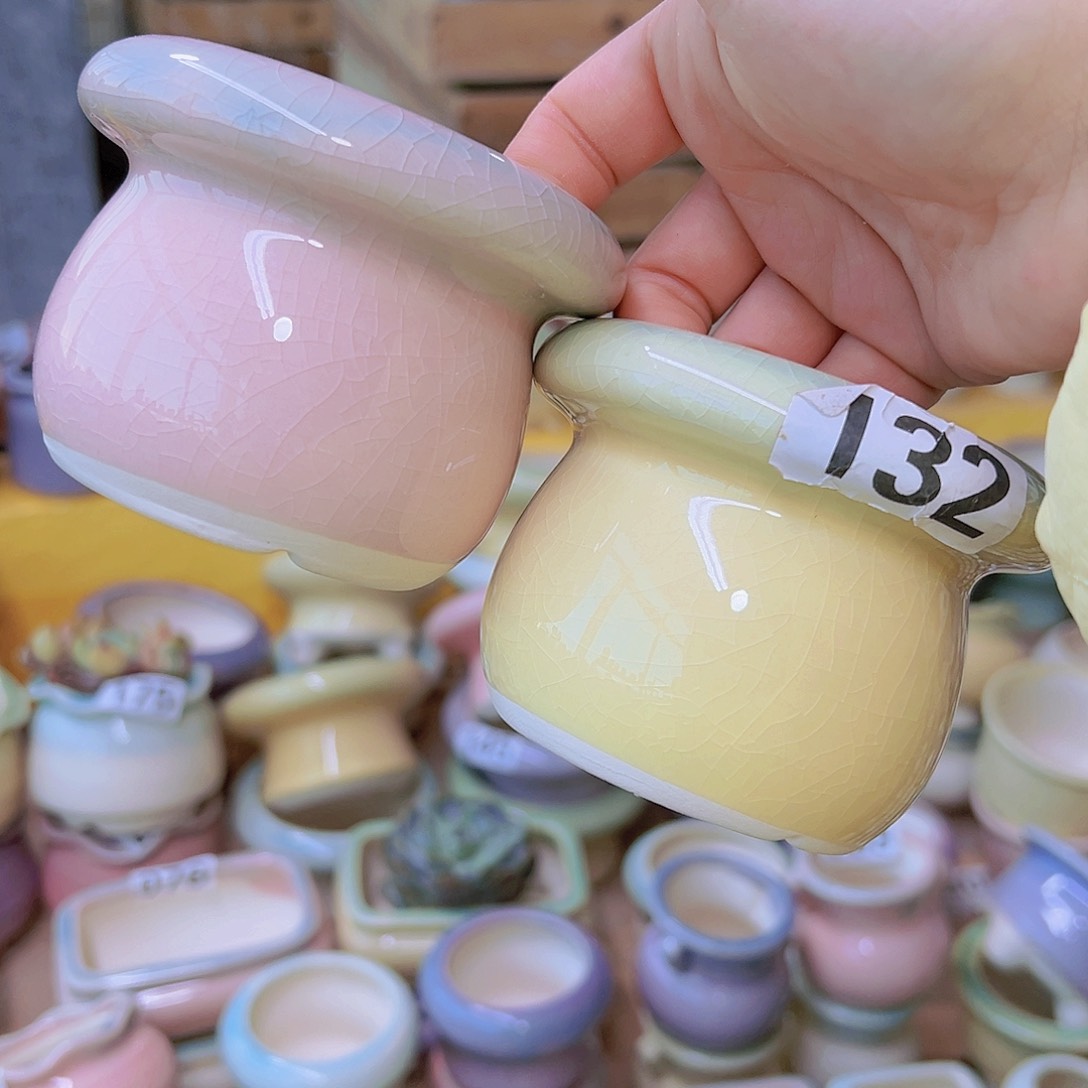 红陶陶瓷花盆当场满12包邮