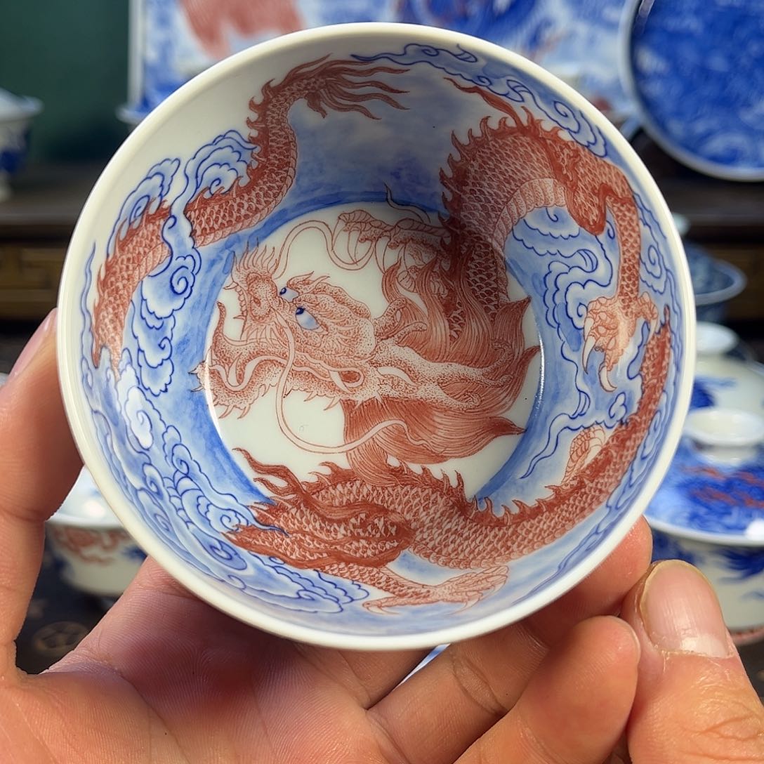 瓷片自成堂景德镇手工手绘