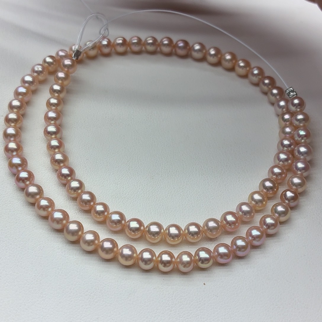 银珍珠项链5.6直接发