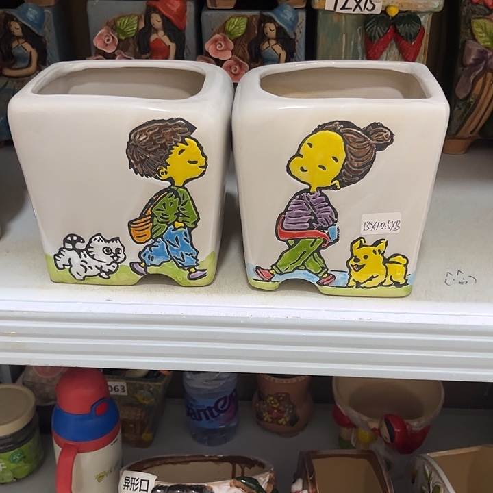 粗陶材质多肉花盆