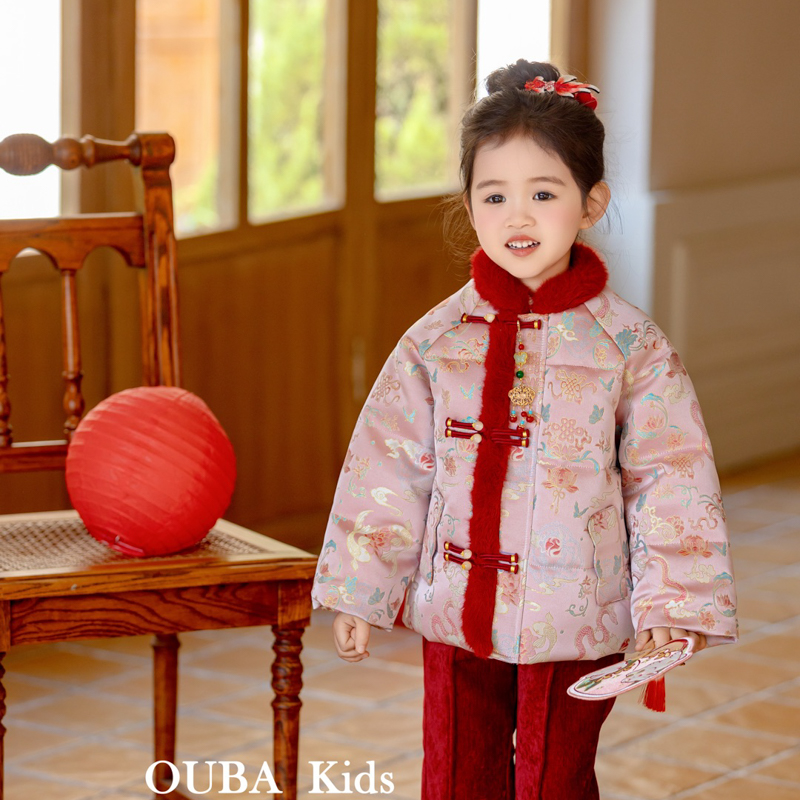 女童新款上新儿童汉服2025时尚高货年服时尚喜庆D258228