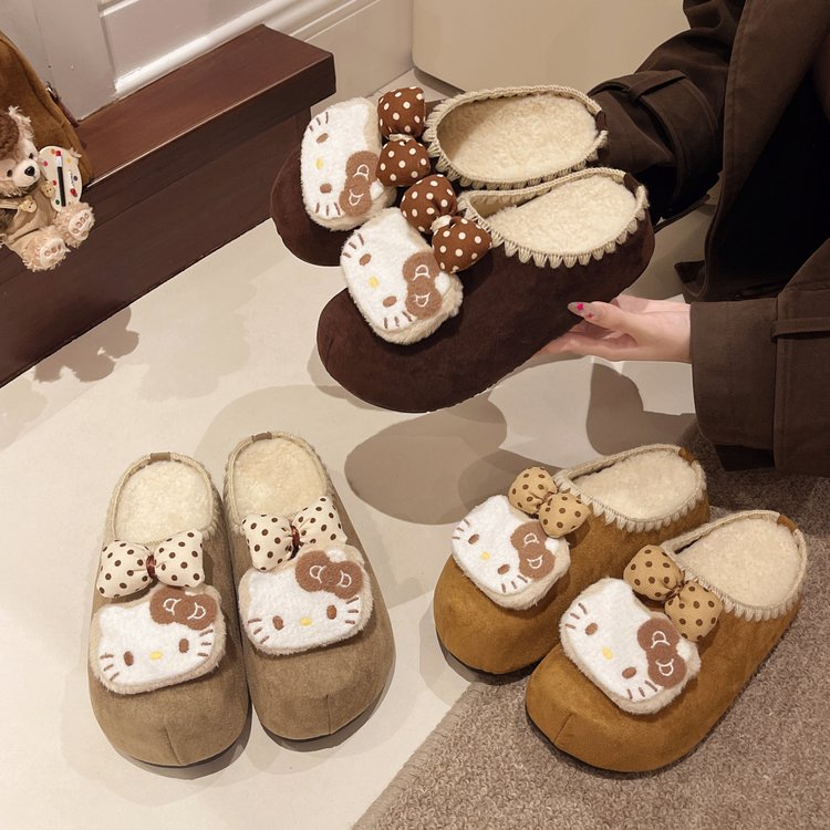 唐小小（断码清货专柜品质）秋冬新品外穿毛毛拖鞋系列