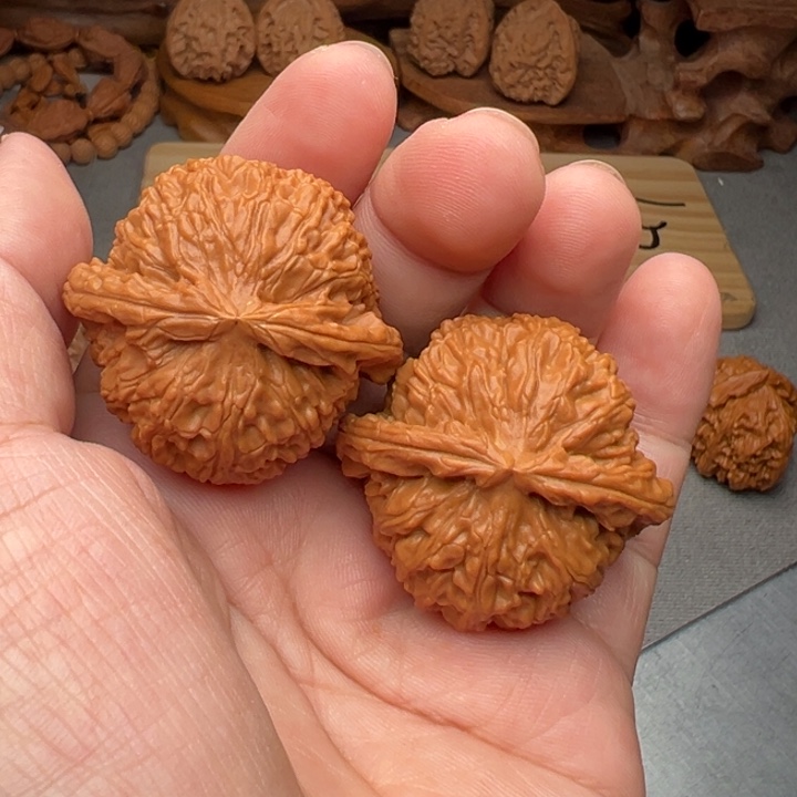 把件文玩核桃球白41