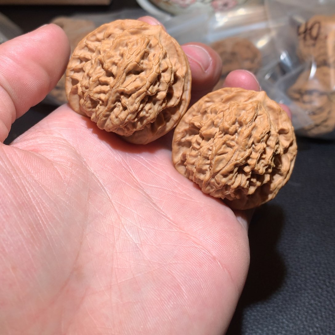 文玩核桃把件盘龙纹41+