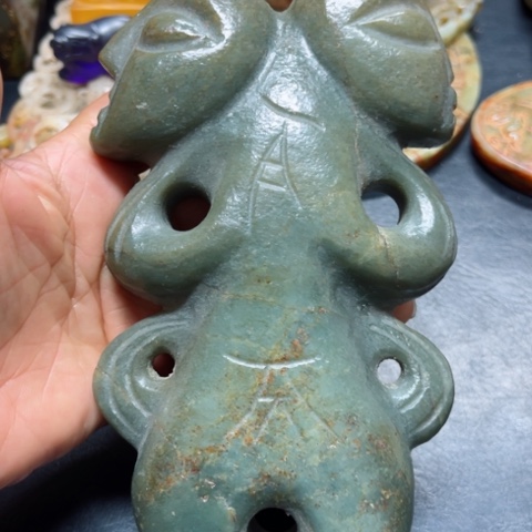 吊坠白玉菩提把件