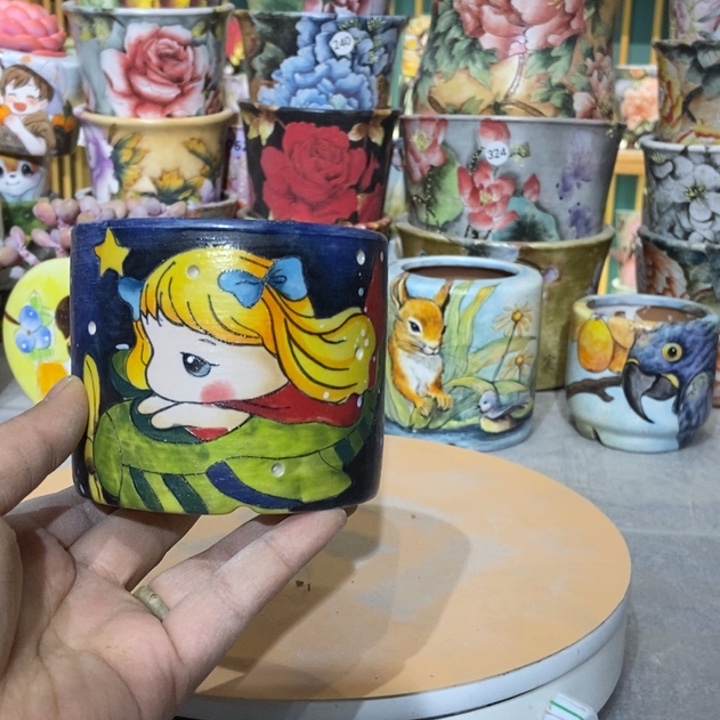 红陶景德镇艺术手绘作品