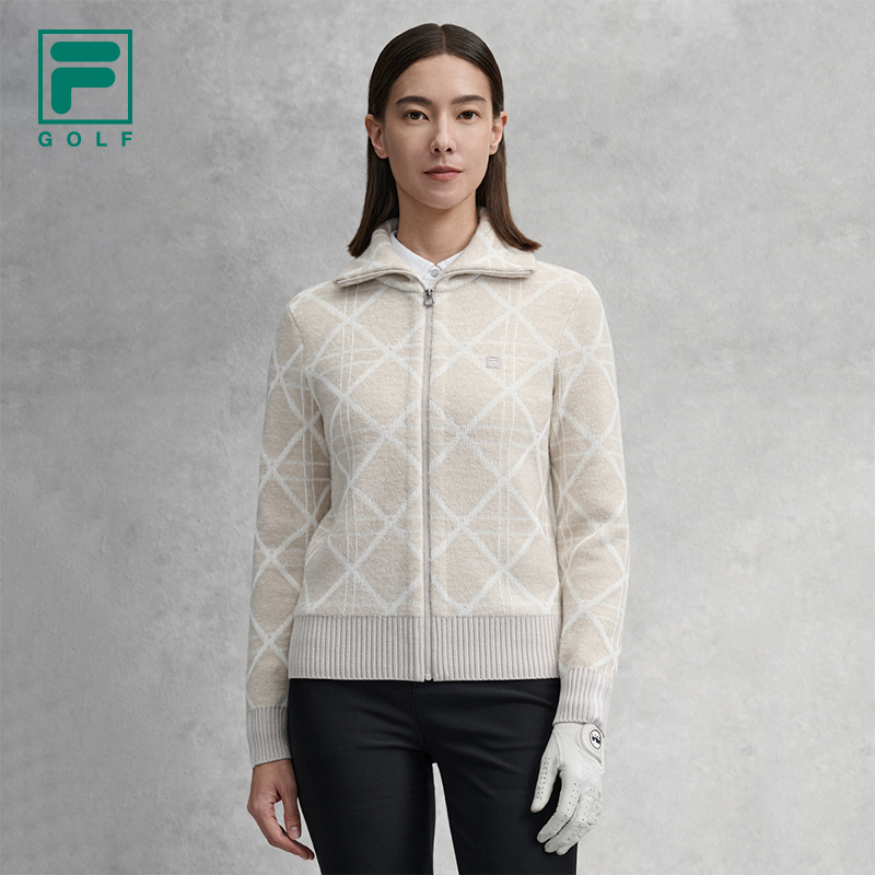 Fila/斐乐高尔夫外套冬季新款女轻奢时尚户外运动上衣A11W615406F