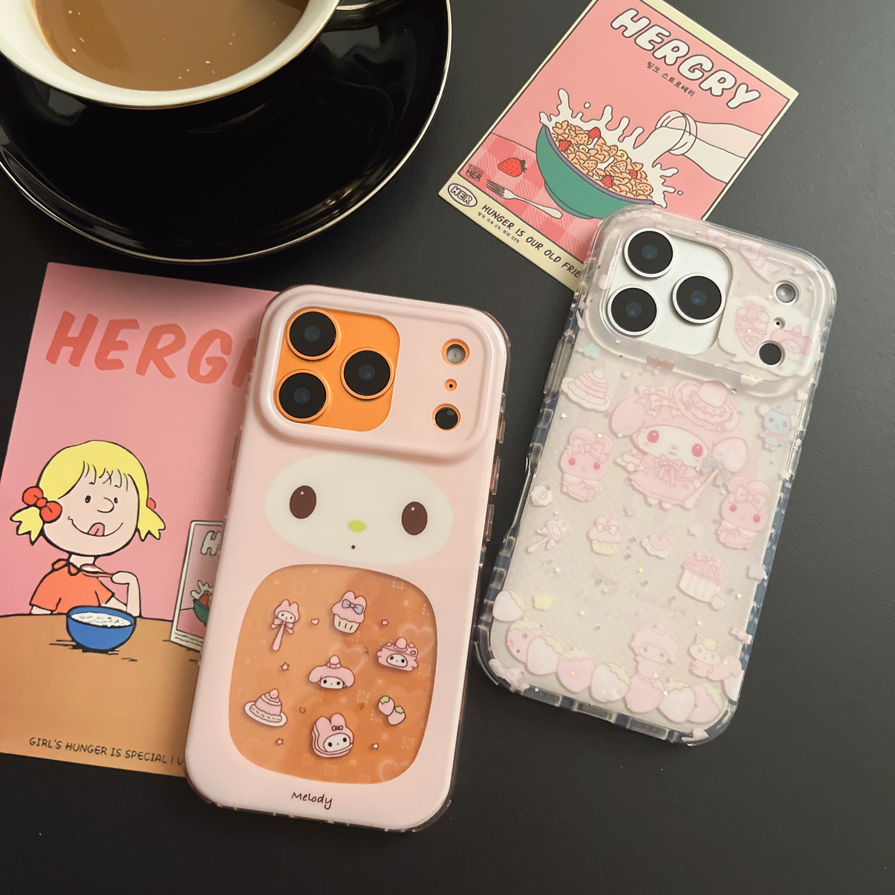 适用iPhone17Promax卡通镂空镭射爱心美乐蒂16Pro苹果可爱手机壳