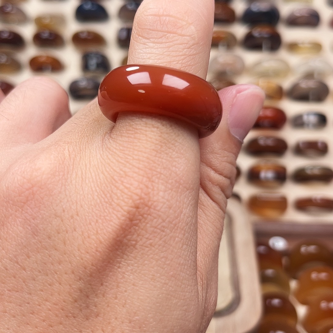 玛瑙/玉髓合金戒指8港22