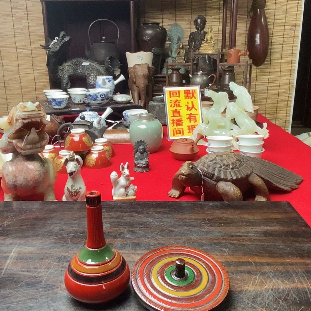 家用木制香合一对