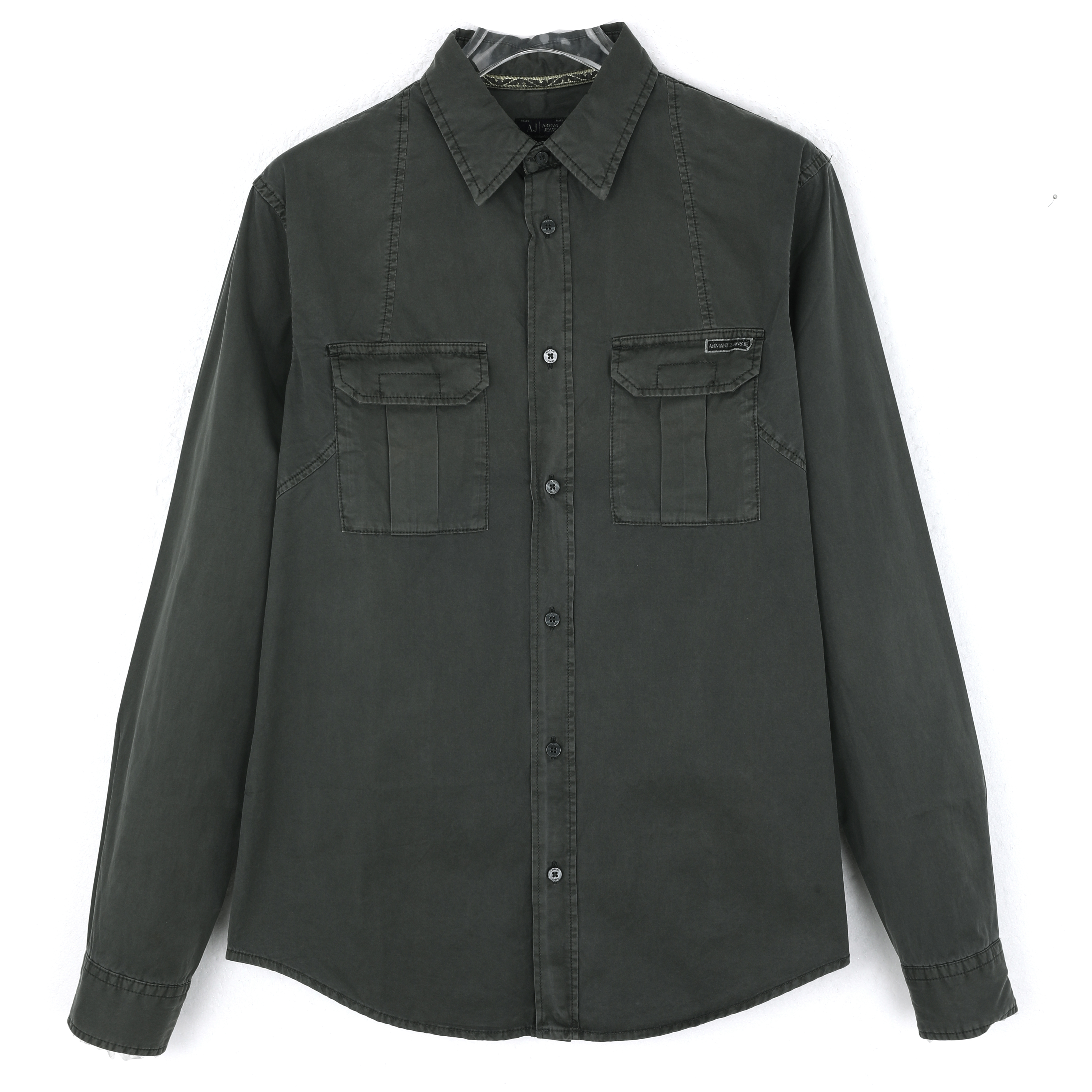 ARMANI JEANS阿玛尼 男士常规款工装风衬衫外套U6C62SM6D