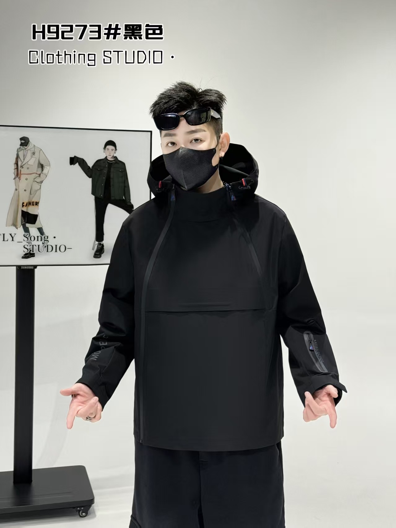  轻奢MONLPN冲锋衣胶囊连帽春款夹克三防面料克休闲夹克潮流男士