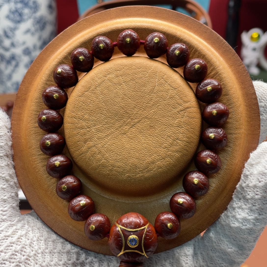 凤眼菩提手串凤眼菩提11mm红串