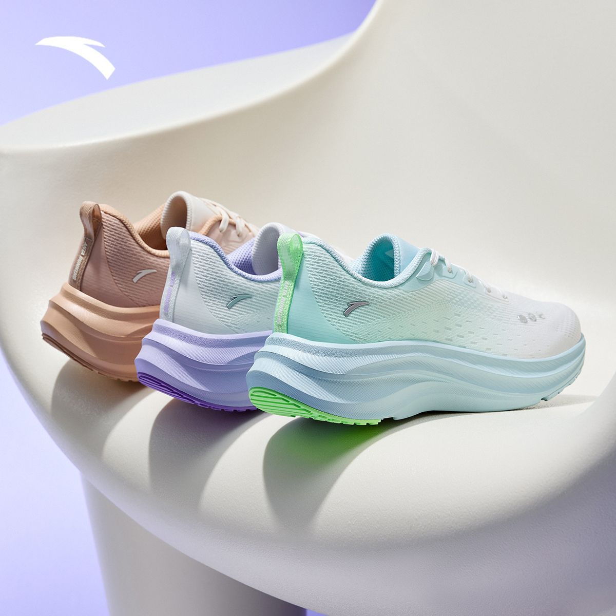 安踏叶子2丨轻质缓震跑步鞋女2026春季新款轻便运动鞋子122515515