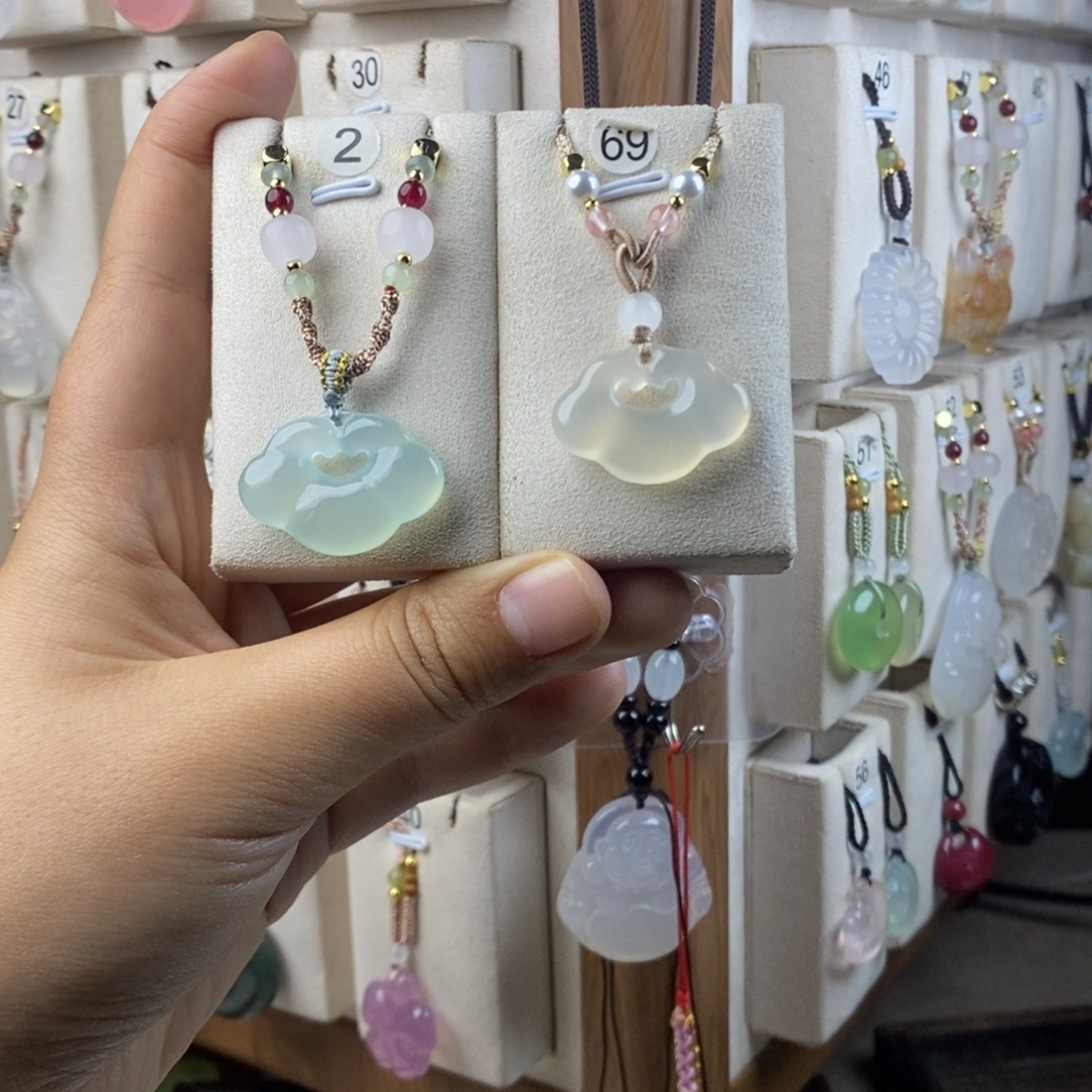 玛瑙/玉髓合金颈饰