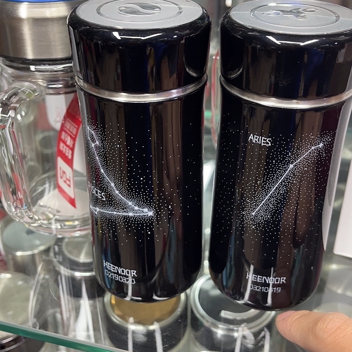 茶隔款玻璃希诺星座杯