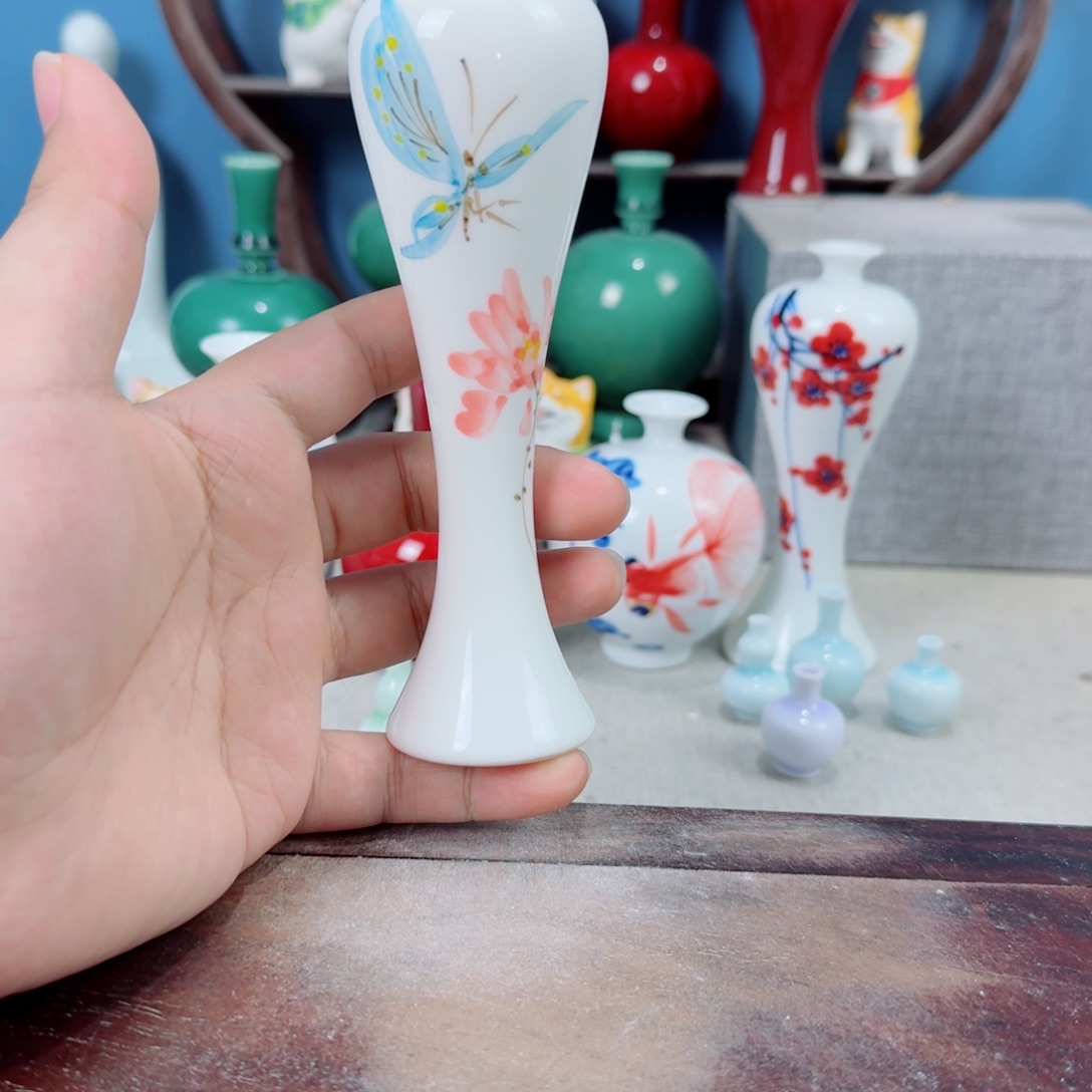 陶瓷手工小花器摆件
