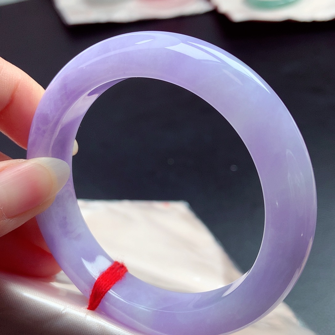 翡翠未镶嵌手镯56圈口